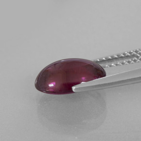 Rhodolite Garnet Gemstone in 9.8 x 7.4 mm Size for Sale, Rhodolite Garnet Stone in Raspberry Red Color