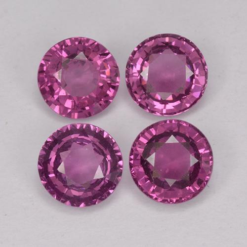 3.3ct Round Facet Raspberry Red Rhodolite Garnet for sale thumb image of 3.3ct Round Facet Raspberry Red Rhodolite Garnet (ID: 390640)