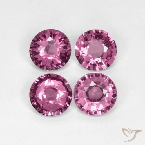 2.19ctw Natural Medium-Dark Purple Rhodolite Garnet, Round, VS