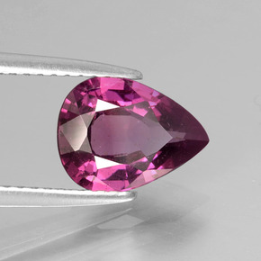 1.88 ct Red Rhodolite Garnet Stone, Natural Rhodolite Garnet in Pear Facet Shape for Sale