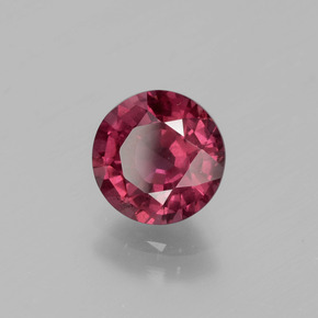 2.06 ct Red Rhodolite Garnet Stone, Natural Rhodolite Garnet in Round Facet Shape for Sale