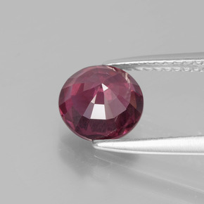 Rhodolite Garnet Gemstone in 7.3 mm Size for Sale, Rhodolite Garnet Stone in Raspberry Red Color