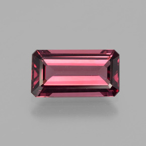 2.32 ct Red Rhodolite Garnet Gemstone, Rhodolite Garnet Gem in Octagon Facet Shape for Sale.