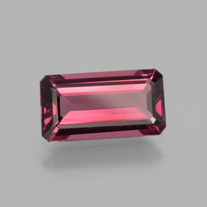 2.32 ct Red Rhodolite Garnet Stone, Natural Rhodolite Garnet in Octagon Facet Shape for Sale