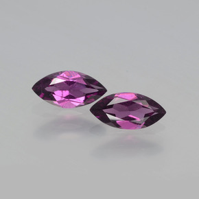 1.16 ct Red Rhodolite Garnet Gemstone, Rhodolite Garnet Gem in Marquise Facet Shape for Sale.