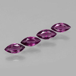 2.13 ct Red Rhodolite Garnet Stone, Natural Rhodolite Garnet in Marquise Facet Shape for Sale