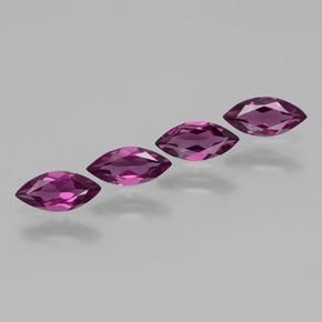 2.00 ct Red Rhodolite Garnet Stone, Natural Rhodolite Garnet in Marquise Facet Shape for Sale