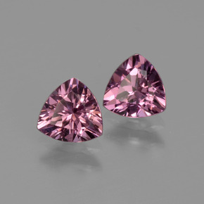 1.04 ct Pink Rhodolite Garnet Stone, Natural Rhodolite Garnet in Trillion Facet Shape for Sale