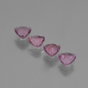 Rhodolite Garnet Gemstone in 5 x 5 mm (calibrated) Size for Sale, Rhodolite Garnet Stone in Purple Rose Color
