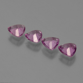 Rhodolite Garnet Gemstone in 5 x 5 mm (calibrated) Size for Sale, Rhodolite Garnet Stone in Purple Rose Color