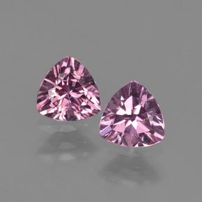 1.05 ct Pink Rhodolite Garnet Gemstone, Rhodolite Garnet Gem in Trillion Facet Shape for Sale.