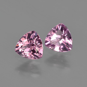1.05 ct Pink Rhodolite Garnet Stone, Natural Rhodolite Garnet in Trillion Facet Shape for Sale