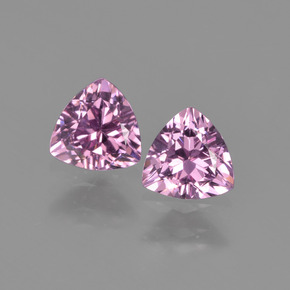 1.00 ct Pink Rhodolite Garnet Gemstone, Rhodolite Garnet Gem in Trillion Facet Shape for Sale.