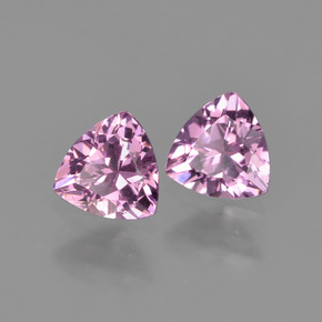 1.00 ct Pink Rhodolite Garnet Stone, Natural Rhodolite Garnet in Trillion Facet Shape for Sale