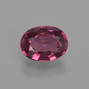 1.9ct Oval Facet Raspberry Red Rhodolite Garnet for sale thumb image of 1.9ct Oval Facet Raspberry Red Rhodolite Garnet (ID: 411881)