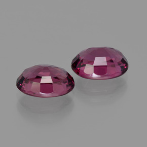Rhodolite Garnet Gemstone in 8.2 x 6.3 mm Size for Sale, Rhodolite Garnet Stone in Raspberry Red Color