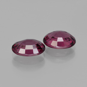 Rhodolite Garnet Gemstone in 8 x 6 mm (calibrated) Size for Sale, Rhodolite Garnet Stone in Raspberry Red Color
