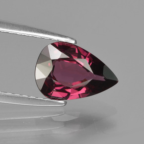 1.5ct Pear Facet Raspberry Red Rhodolite Garnet for sale thumb image of 1.5ct Pear Facet Raspberry Red Rhodolite Garnet (ID: 412642)