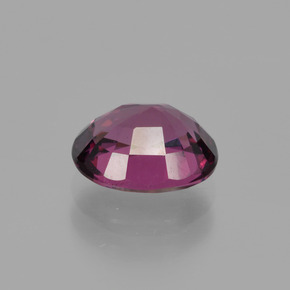 Rhodolite Garnet Gemstone in 7.9 x 6.8 mm Size for Sale, Rhodolite Garnet Stone in Raspberry Red Color