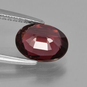 Rhodolite Garnet Gemstone in 8 x 6 mm (calibrated) Size for Sale, Rhodolite Garnet Stone in Raspberry Red Color