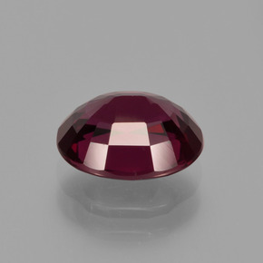 Rhodolite Garnet Gemstone in 8.9 x 7.4 mm Size for Sale, Rhodolite Garnet Stone in Raspberry Red Color