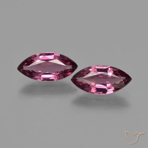 Rapberry Red Rhodolite Garnet Gem - 1.2ct Marquise Facet (ID: 412898)