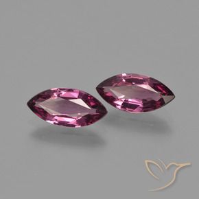 2.30 ctw Purple Rhodolite Garnet Stones, Natural Rhodolite Garnet in Marquise Facet Shape for Sale