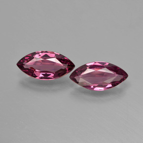 Rapberry Red Родолит Гранат Камень - 1.2ct Фасетная Маркиза (ID: 412899)
