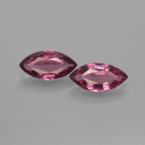 Medium Purple Rhodolite Garnet Gem - 1.1ct Marquise Facet (ID: 412900)