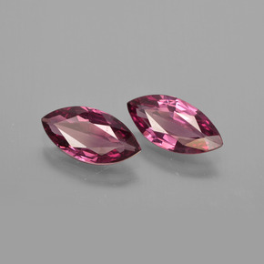 2.14 ctw Purple Rhodolite Garnet Stones, Natural Rhodolite Garnet in Marquise Facet Shape for Sale