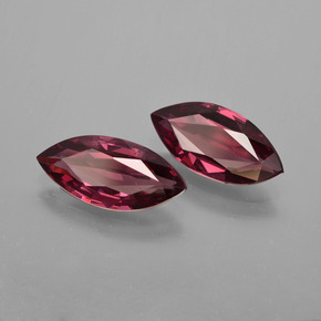 3.50 ct Red Rhodolite Garnet Stone, Natural Rhodolite Garnet in Marquise Facet Shape for Sale