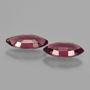 Rhodolite Garnet Gemstone in 11.7 x 5.4 mm Size for Sale, Rhodolite Garnet Stone in Raspberry Red Color