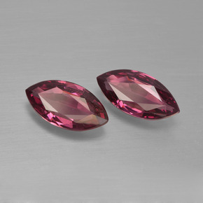 2.38 ct Red Rhodolite Garnet Stone, Natural Rhodolite Garnet in Marquise Facet Shape for Sale