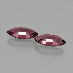 Rhodolite Garnet Gemstone in 10 x 5 mm (calibrated) Size for Sale, Rhodolite Garnet Stone in Raspberry Red Color