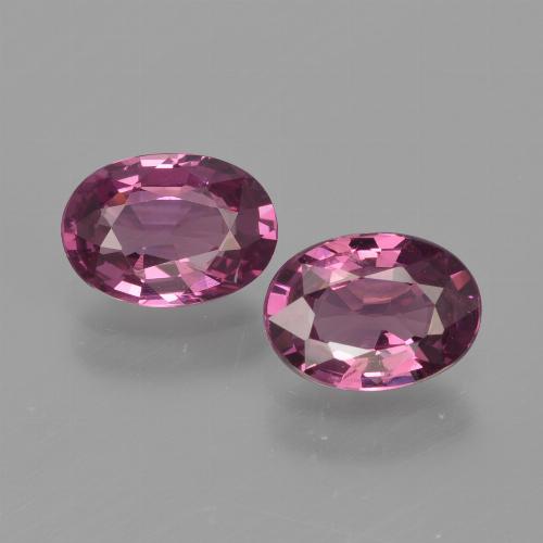Medium Purple Rhodolite Garnet Gem - 0.9ct Oval Facet (ID: 412915)