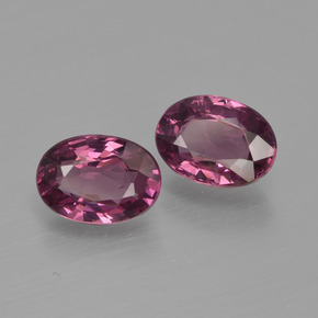 2.09 ctw Red Rhodolite Garnet Stones, Natural Rhodolite Garnet in Oval Facet Shape for Sale