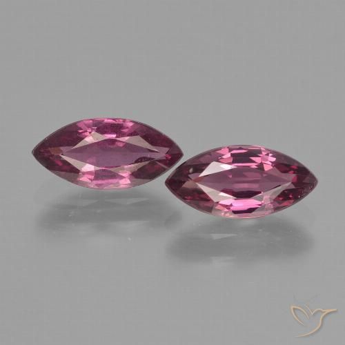 1.87 ct Marquise Cut Rhodolite Garnet, 8.9 x 4.2 mm From Mozambique, Photo A