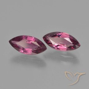 1.87 ctw Purple Rhodolite Garnet Stones, Natural Rhodolite Garnet in Marquise Facet Shape for Sale