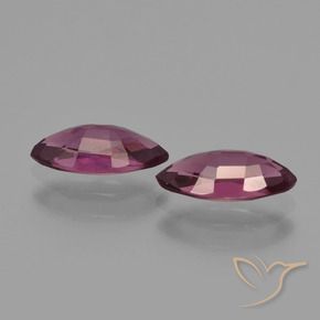 Rhodolite Garnet Gemstones in 8.9 x 4.2 mm Size for Sale, Rhodolite Garnet Stones in Magenta-Pink Color