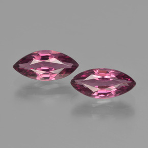 Medium Purple Родолит Гранат Камень - 0.9ct Фасетная Маркиза (ID: 412935)