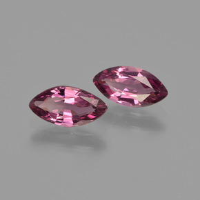1.35 ct Red Rhodolite Garnet Stone, Natural Rhodolite Garnet in Marquise Facet Shape for Sale