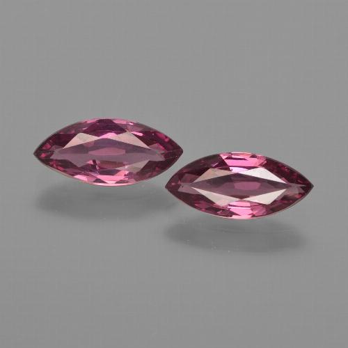 1,98 ct Rhodolit-Granat im Marquise-Schliff, 9,7 x 4,5 mm aus Mosambik, Photo A