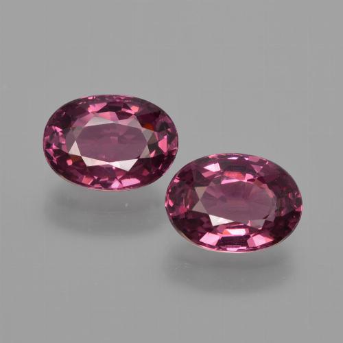 Magenta-Pink Rhodolite Garnet Gem - 1.2ct Oval Facet (ID: 412965)
