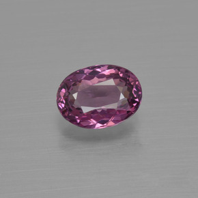1.00 ct Red Rhodolite Garnet Gemstone, Rhodolite Garnet Gem in Oval Facet Shape for Sale.