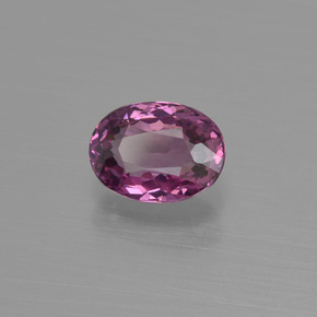 1.00 ct Red Rhodolite Garnet Stone, Natural Rhodolite Garnet in Oval Facet Shape for Sale