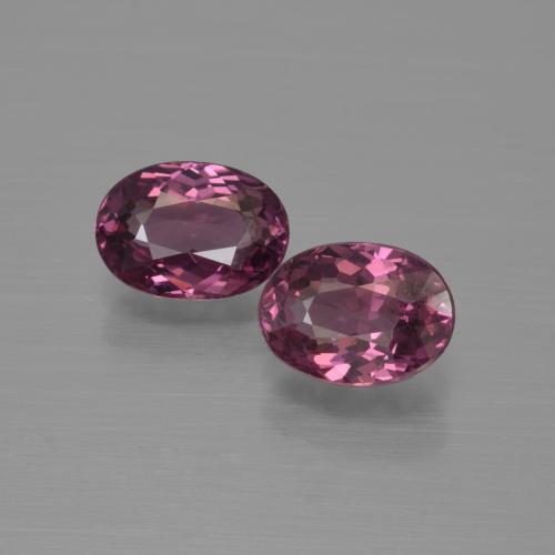 Medium Purple Rhodolite Garnet Gem - 1.1ct Oval Facet (ID: 413003)