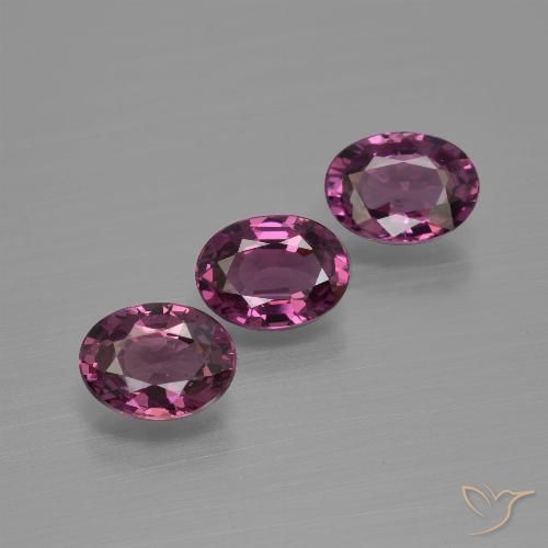 2.82ctw Natural Rapberry Red Purple Rhodolite Garnet, Oval, VVS-VS