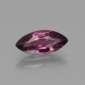 1.53 ct Red Rhodolite Garnet Gemstone, Rhodolite Garnet Gem in Marquise Facet Shape for Sale.