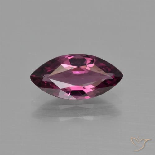 Medium Purple Rhodolite Garnet Gem - 1.5ct Marquise Facet (ID: 413013)