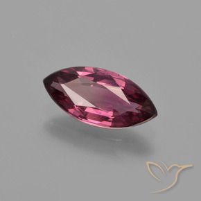 1.45 ct Purple Rhodolite Garnet Stone, Natural Rhodolite Garnet in Marquise Facet Shape for Sale